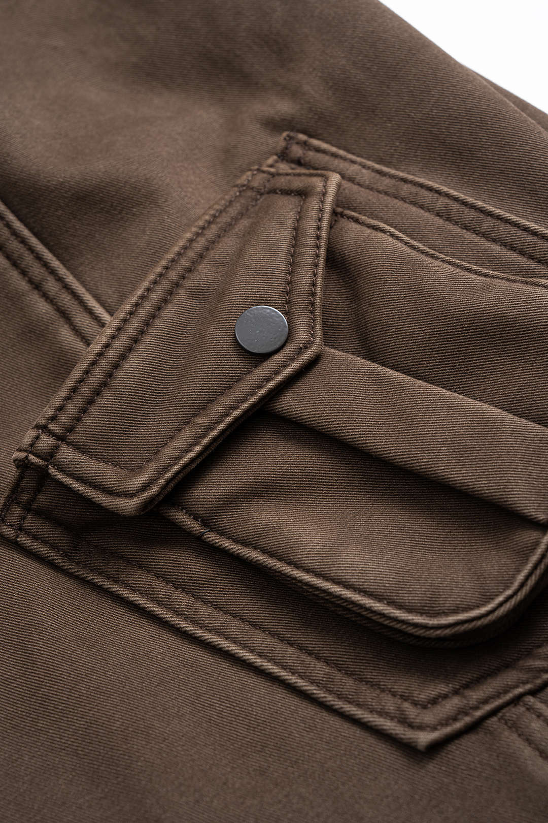 Chocolate Cargo Wide-Leg Pants