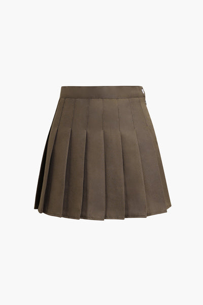 Pleated Mini Etek