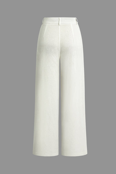 Linen Asymmetrical Pantolon