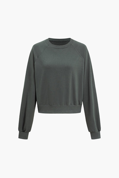 Elegance Pleated Sweat &amp; Skirt Set