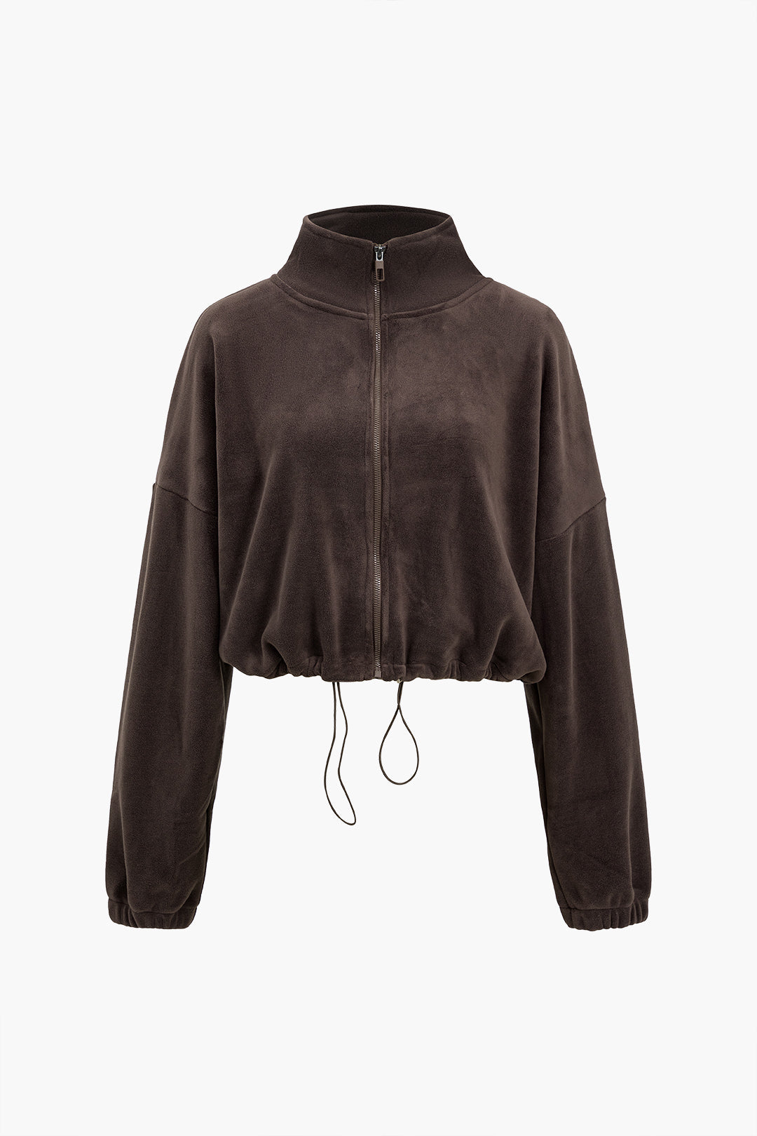 Fermuarlı Kadife Ceket 