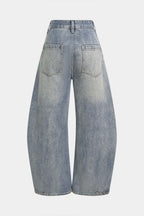 Panelli, Bol Paçalı Kot Pantolon