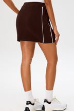 Wilda Contrast Strap A-Line Mini Skirt