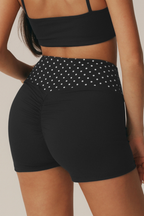 Shorts fruncidos Mimi de lunares
