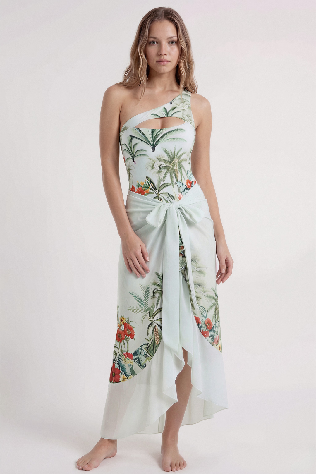 Tropical Swimsuit & Sarong
