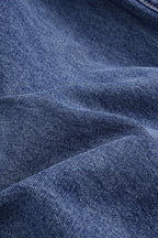 Sarmalı Panelli Geniş Paçalı Kot Pantolon