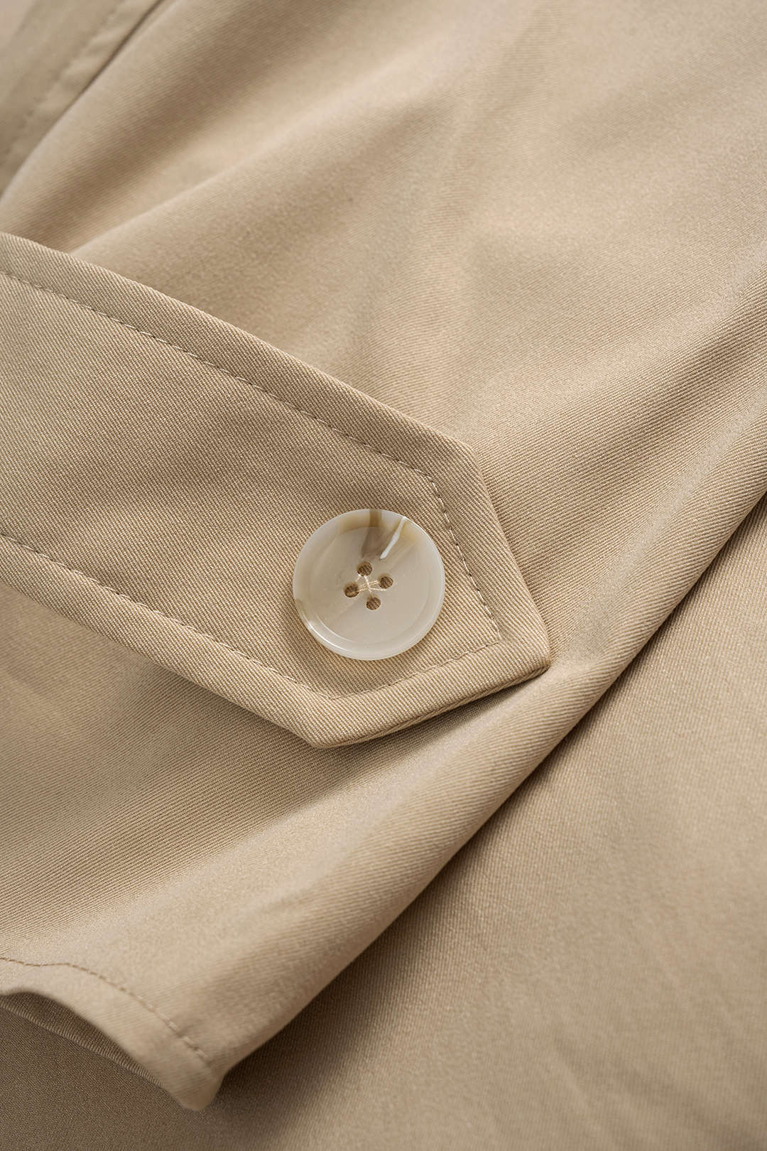 Beige Belted Trenchcoat