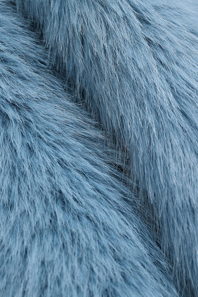 Faux Fur Lapel Ceket