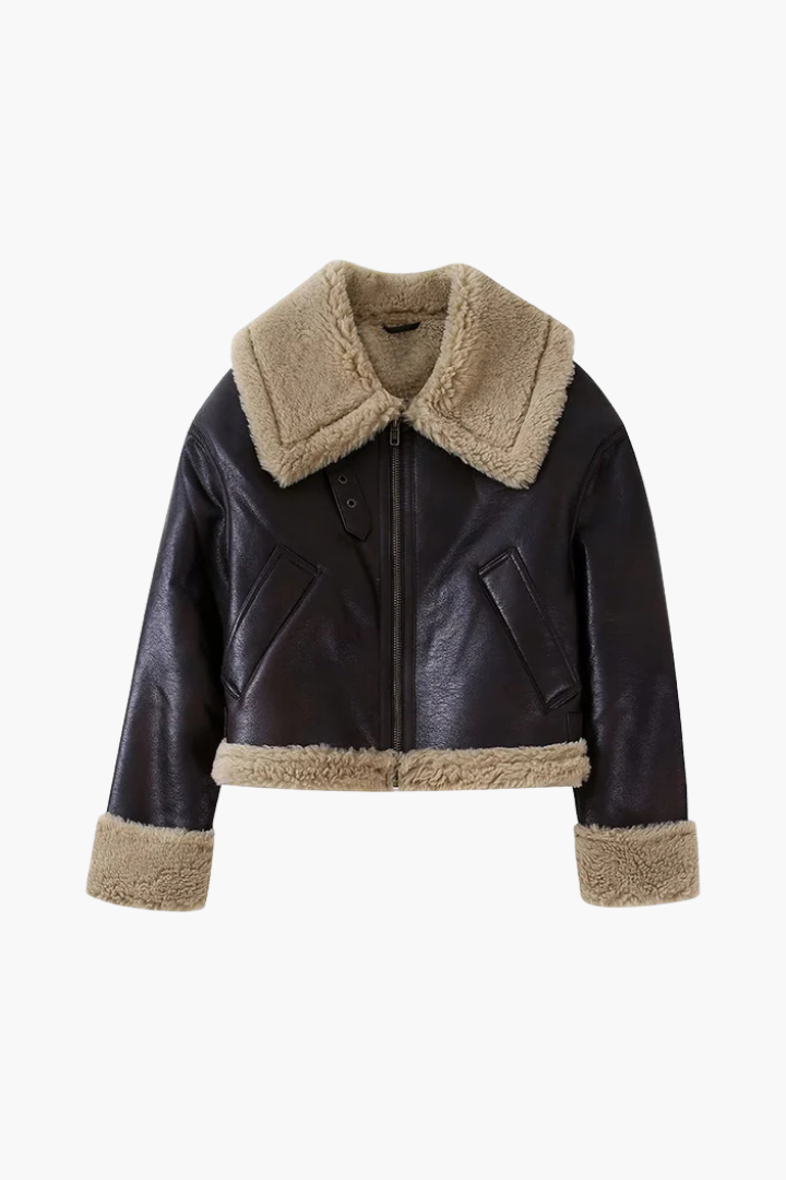 Kürklü Deri Ceket 