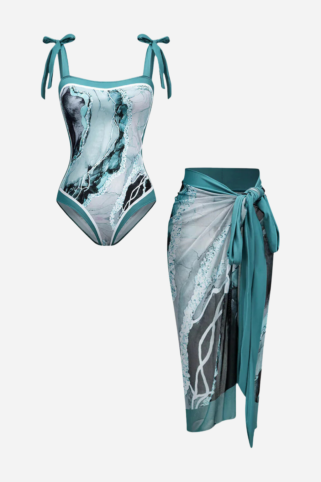 Turquoise Marble Swimsuit