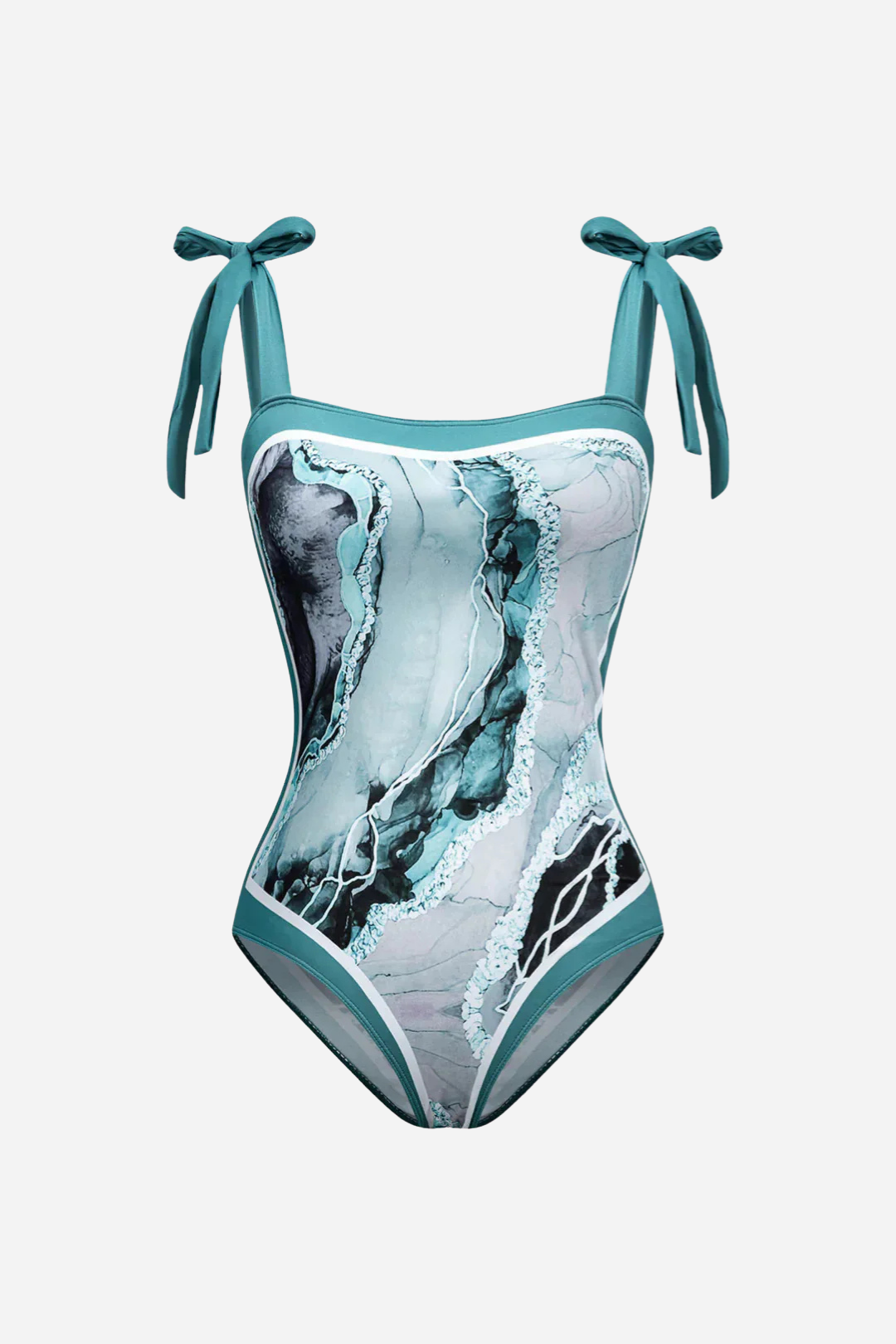 Green Print Pareo Set