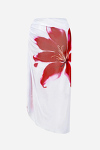 Red Floral Pareo Set