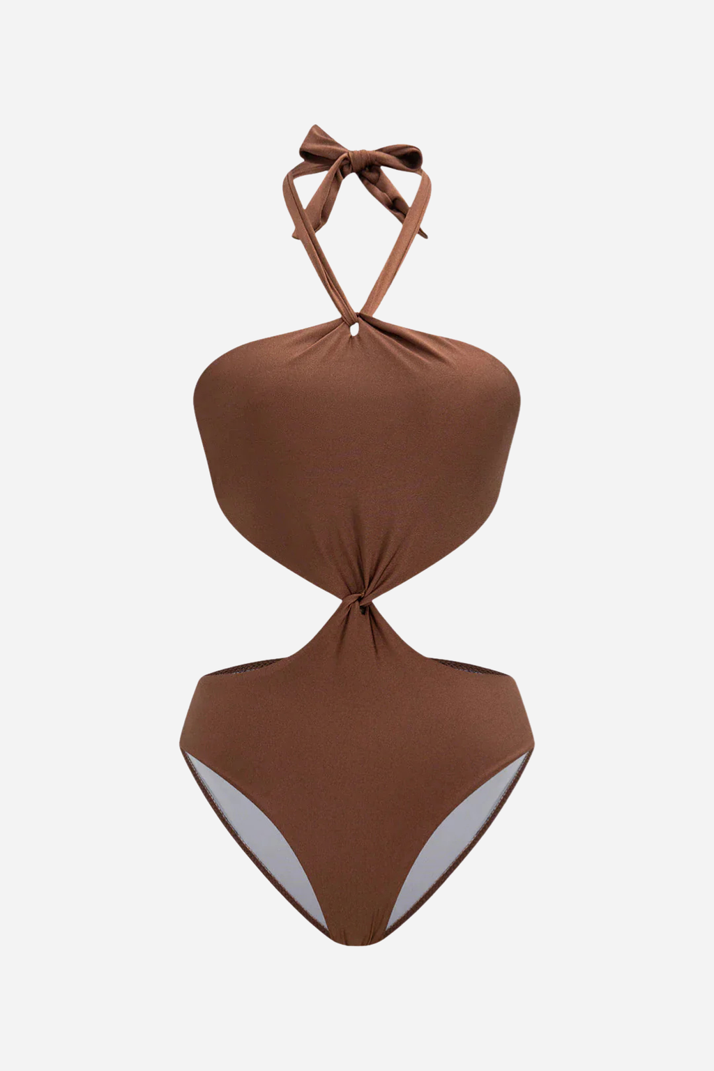 Cut Out Halter Swimsuit