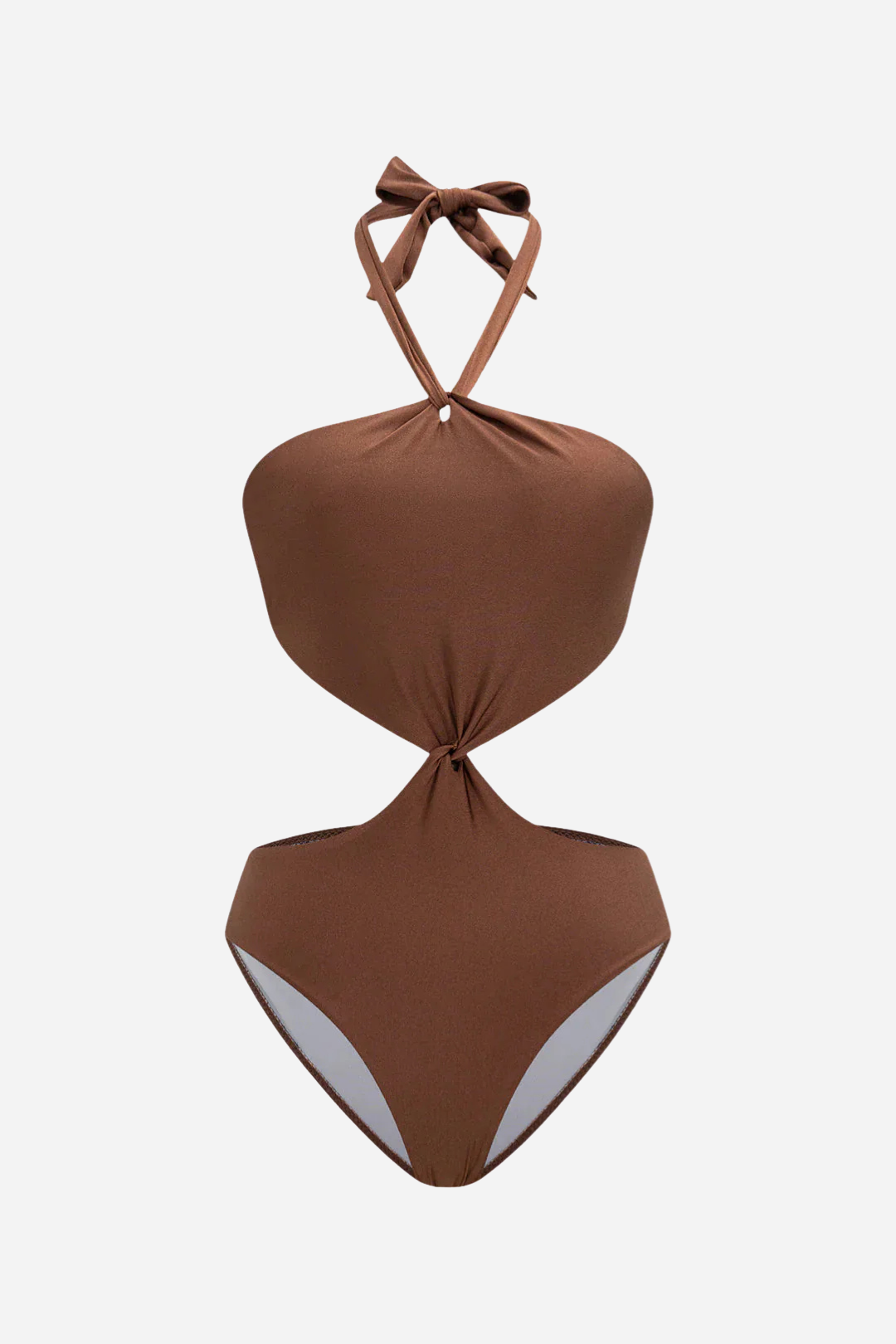 Cut Out Halter Swimsuit