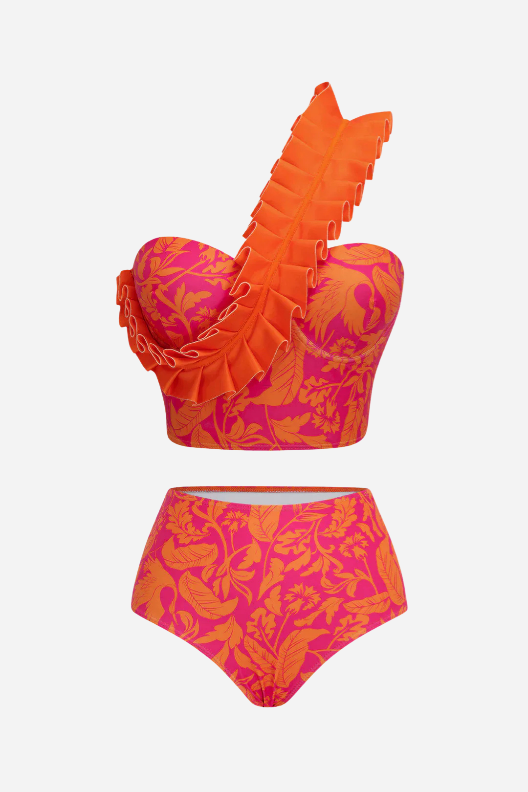 Fuchsia Ruffle Bikini