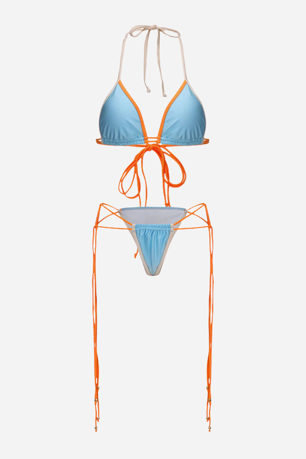 Blue Orange Bikini