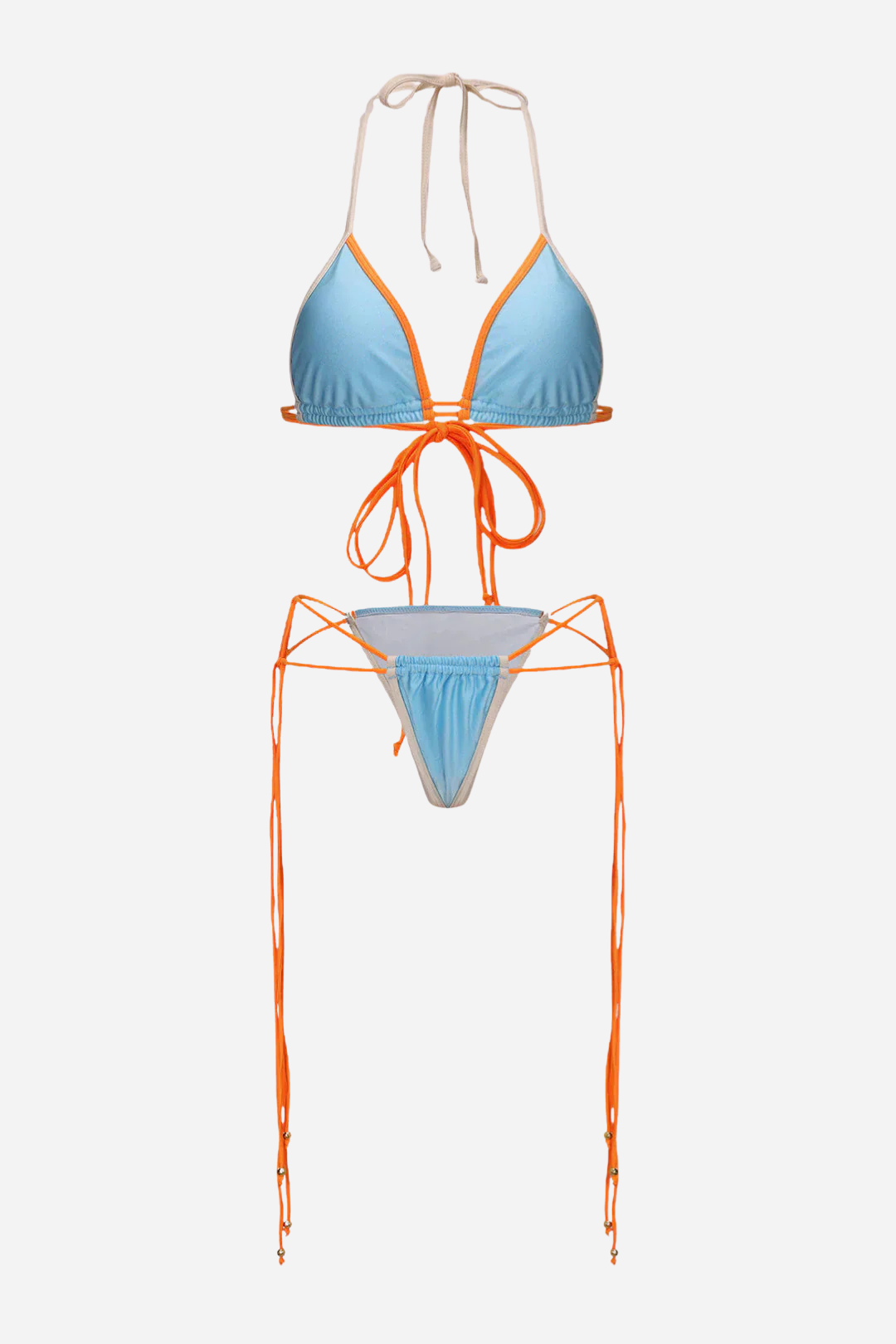 Blue Orange Bikini