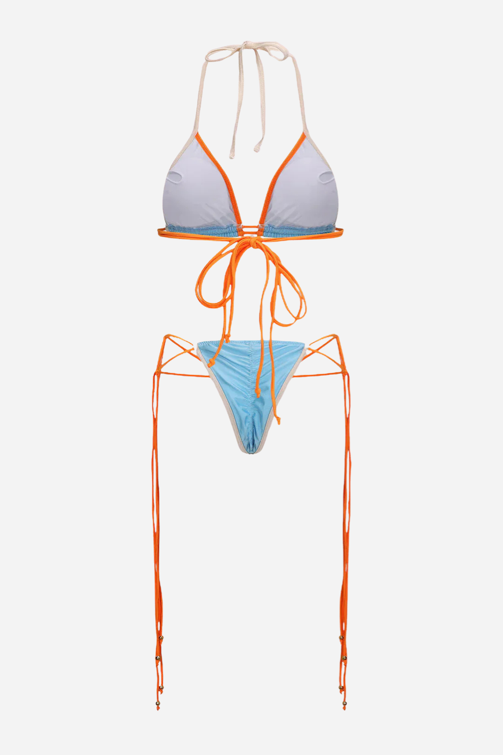 Blue Orange Bikini