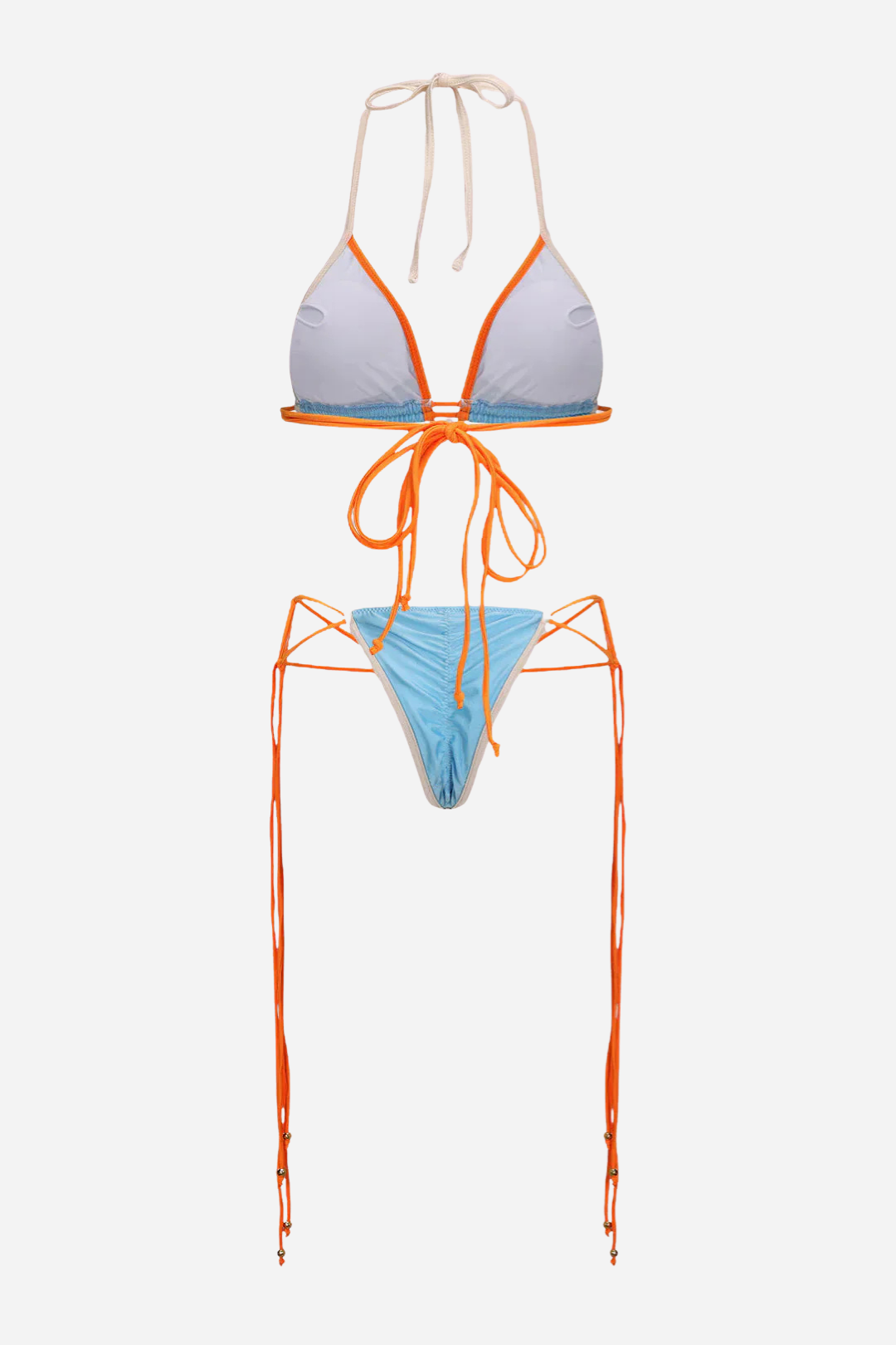 Blue Orange Bikini