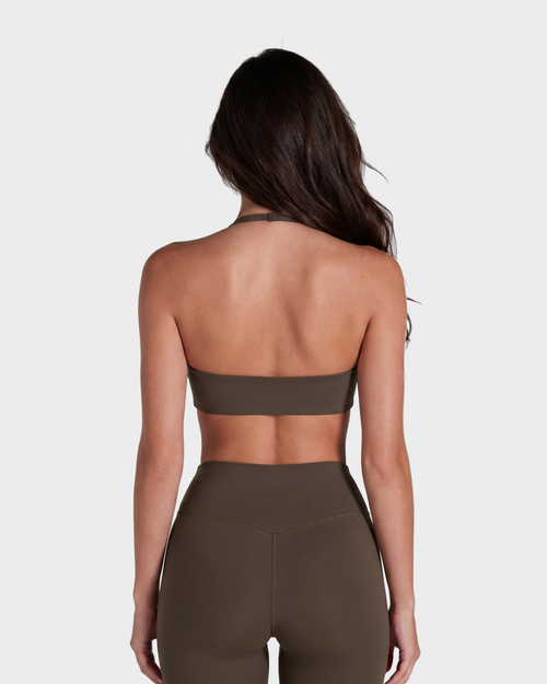 Amelie Halterneck Bra – Cocoa