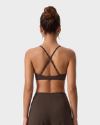 Nola Sports Bra — Cacao