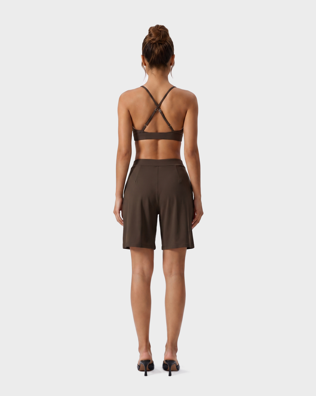Nola Sports Bra — Cacao