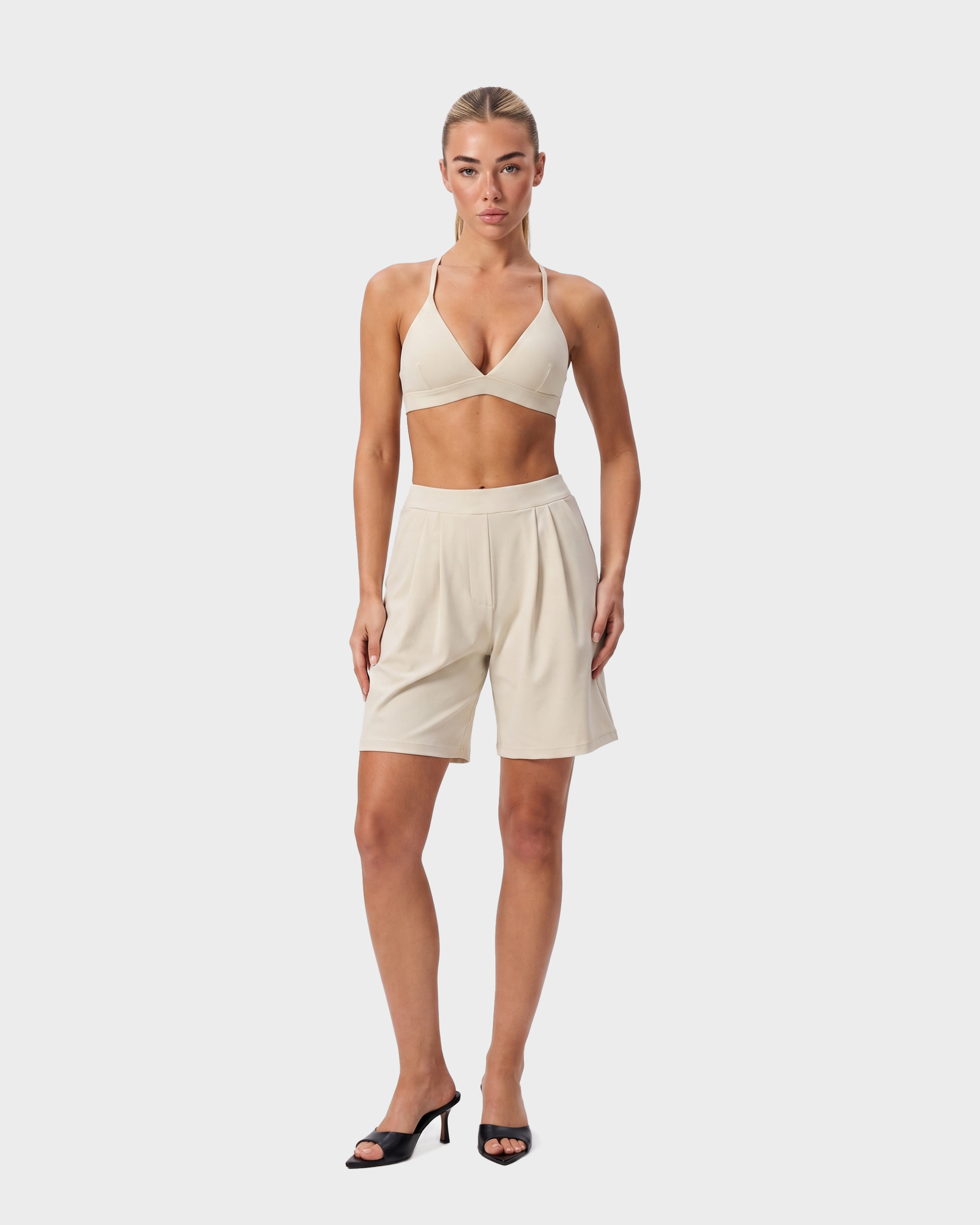 Nola Sports Bra — Panna