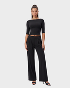 Nola Straight Leg Pant — Nero