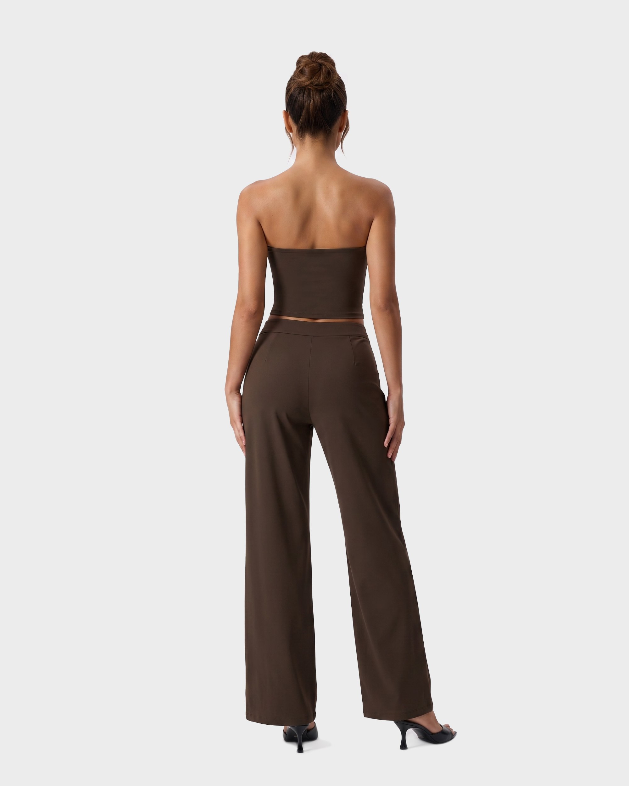 Nola Straight Leg Pant — Cacao