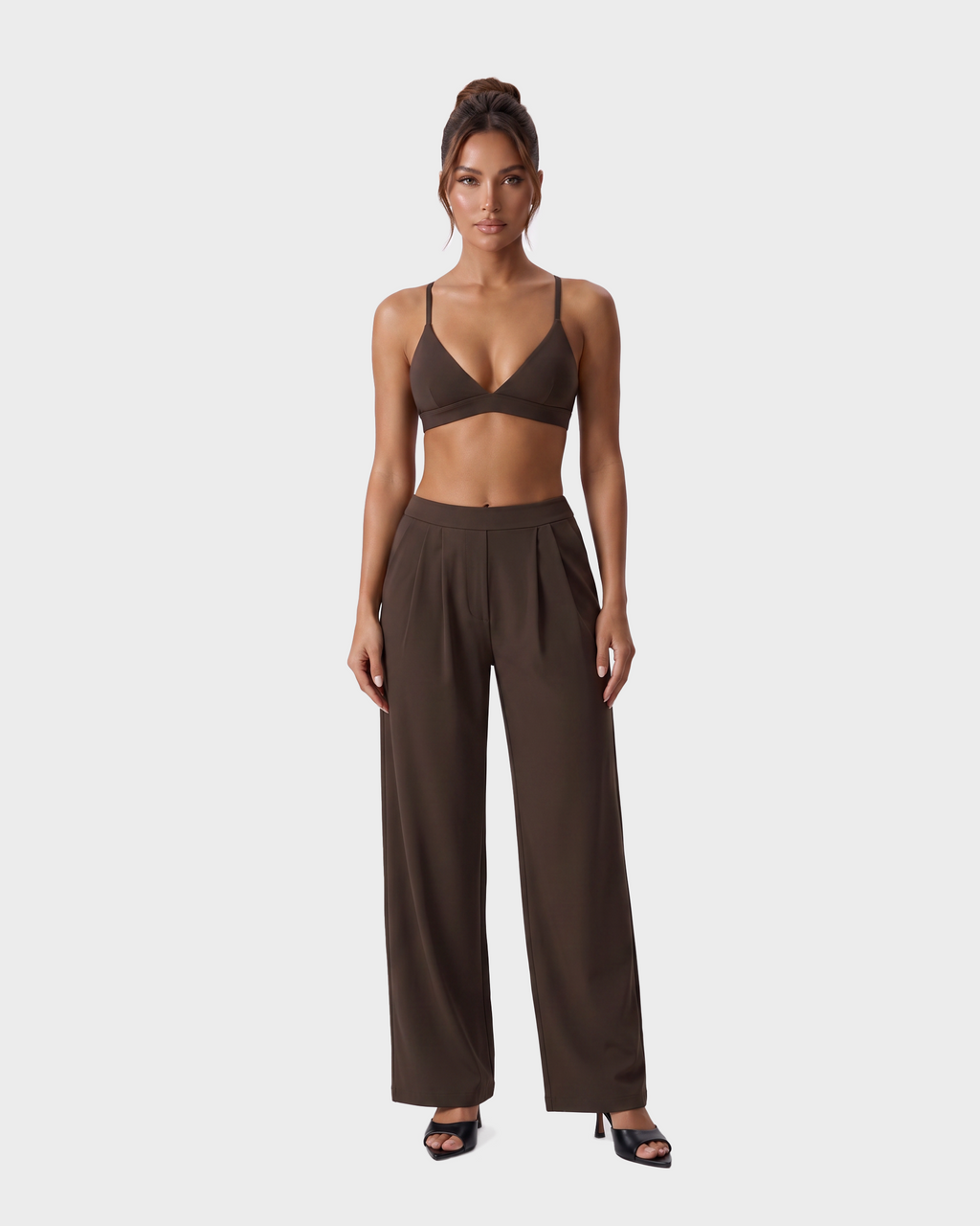 Nola Straight Leg Pant — Cacao
