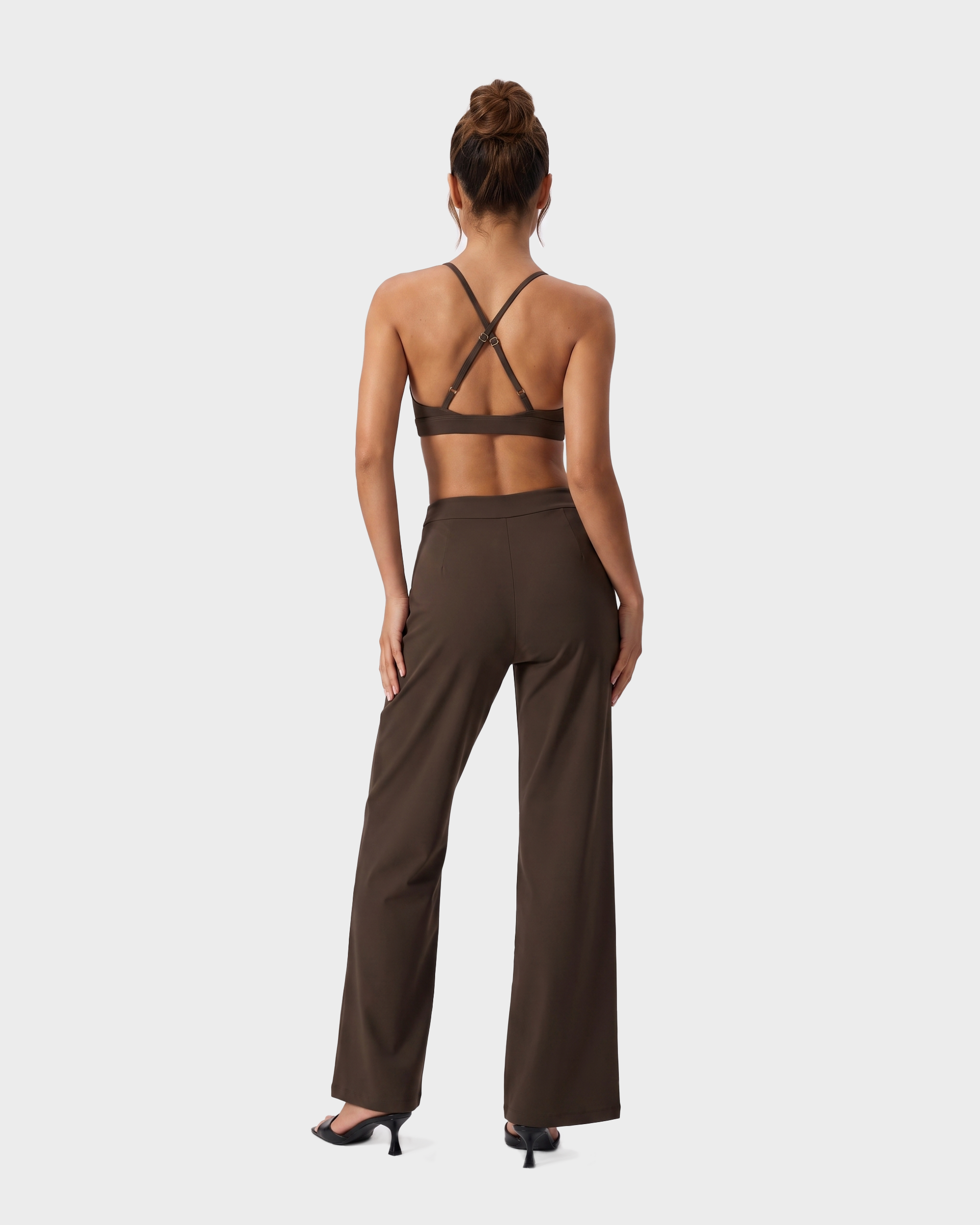 Nola Straight Leg Pant — Cacao