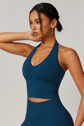 Chloe Halterneck Top – Royal Blue