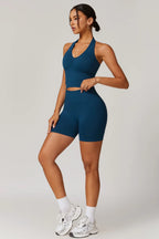 Chloe Halterneck Top – Royal Blue