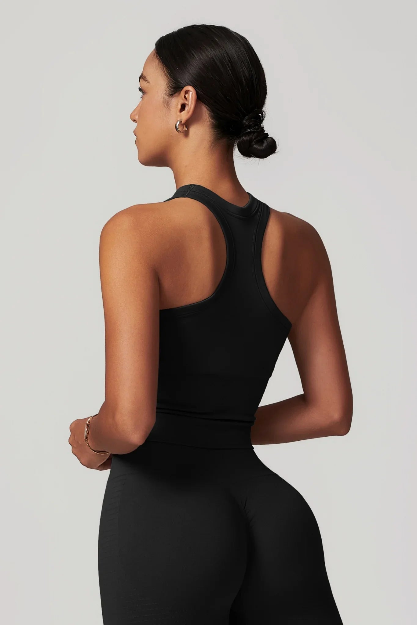 Chloe Racer Top – Black