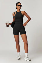 Chloe Racer Top – Black