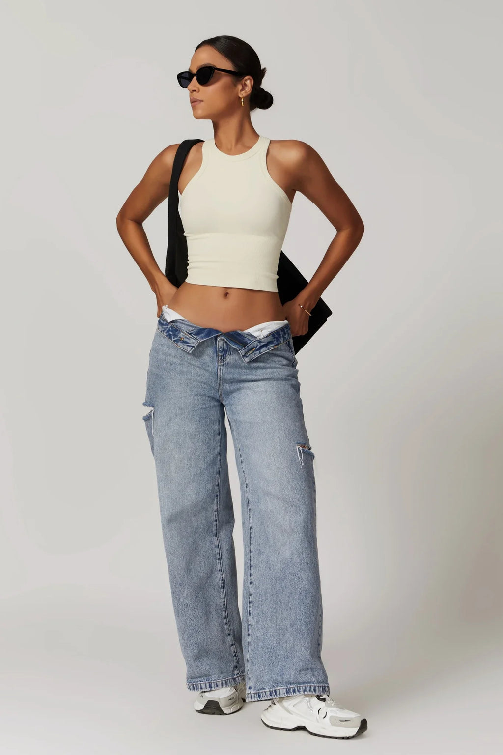 Chloe Racer Top – Cream