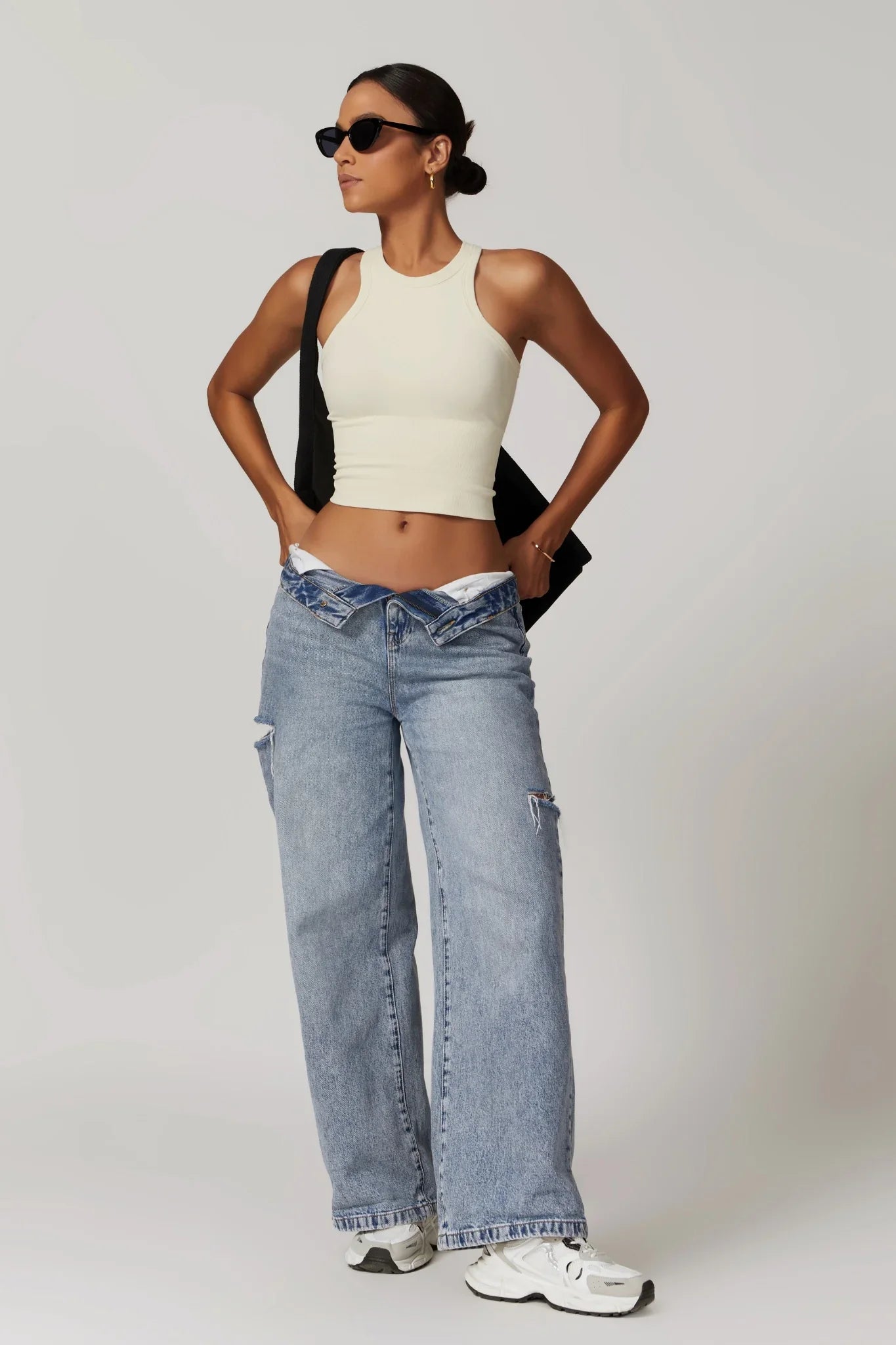 Chloe Racer Top – Cream