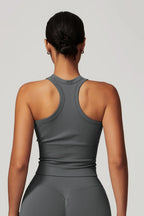 Chloe Racer Top – Graphite