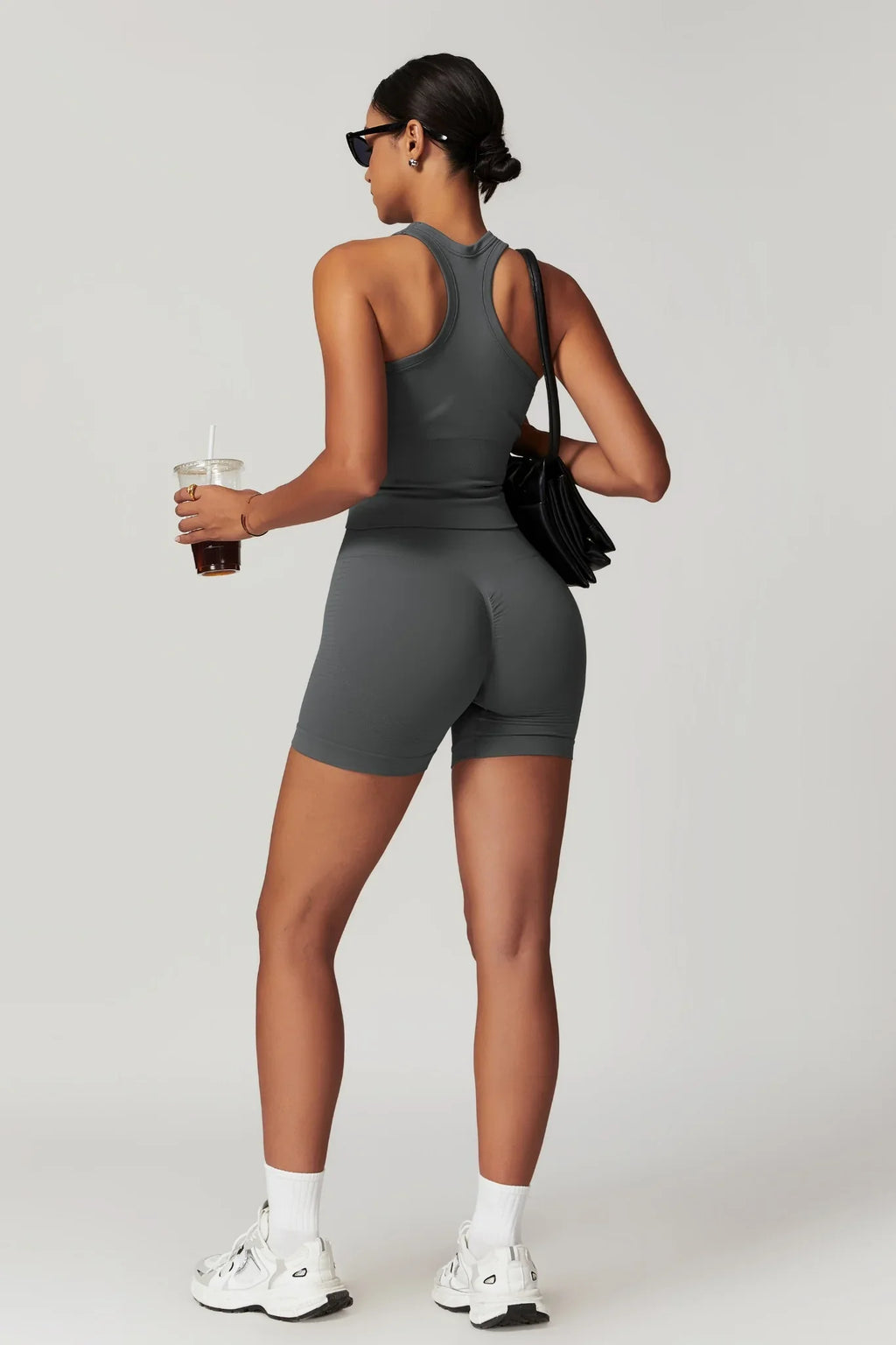 Chloe Racer Top – Graphite