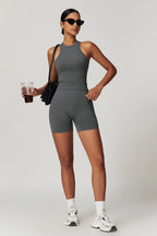 Chloe Racer Top – Graphite