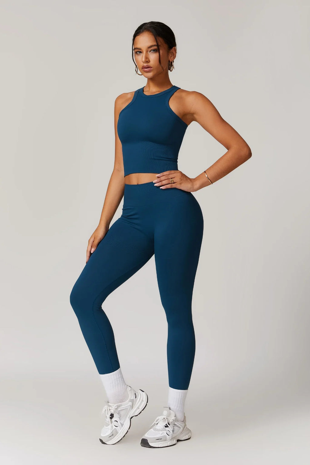 Chloe Racer Top – Blu Royal