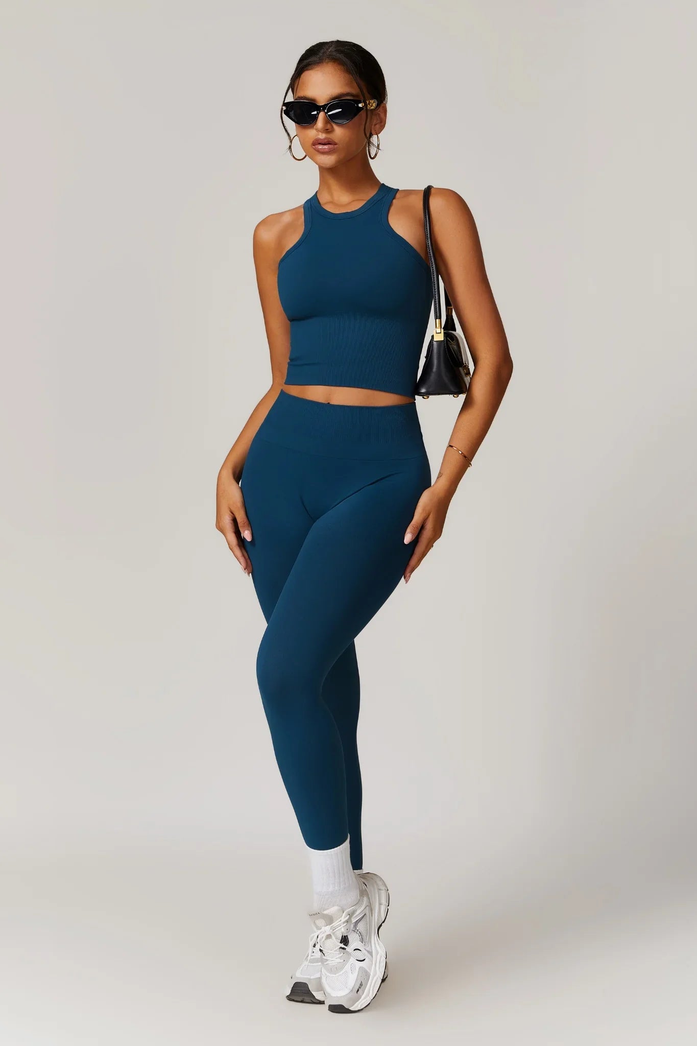 Chloe Racer Top – Blu Royal