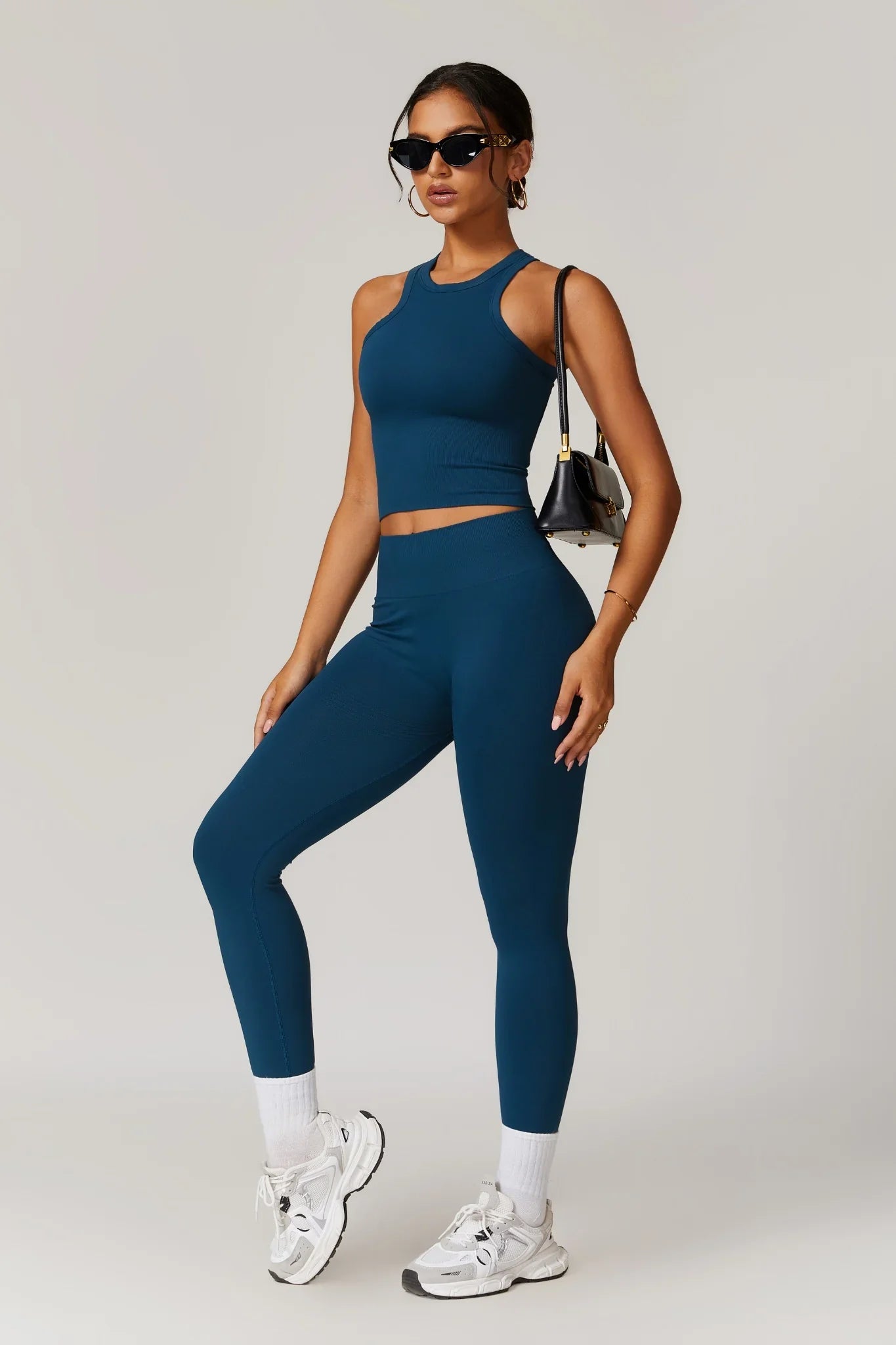 Chloe Racer Top – Blu Royal