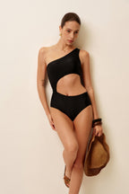 Noir Cut-Out Swimsuit