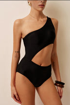 Noir Cut-Out Swimsuit
