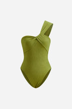 Olive Texture Swimsuit