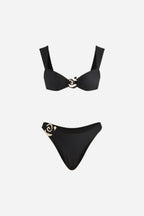 Black Bikini Gold Detail