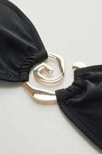 Black Bikini Gold Detail