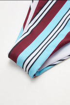 Multicolor Striped Bikini