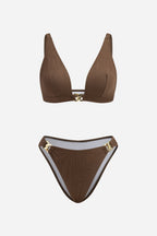 Elegant Brown Bikini